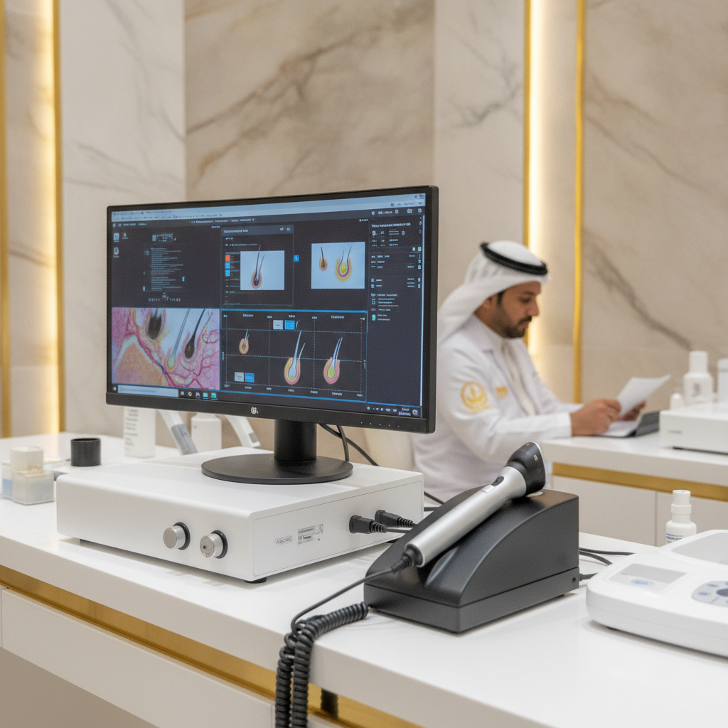 التشخيص المجهري لأمراض الفروة بالتريكوسكوب (Trichoscopy): التمييز السريري الدقيق بين أنواع التساقط